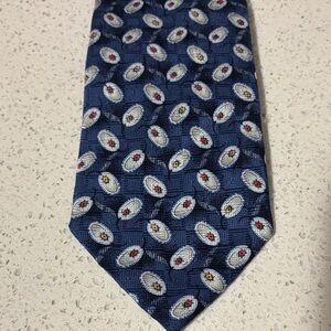 Elegant Blue Patterned Men's Tie